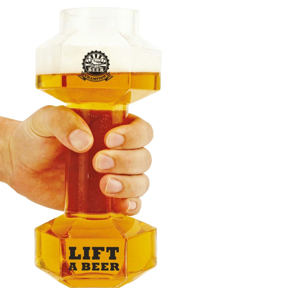 Dumbbell bierglas