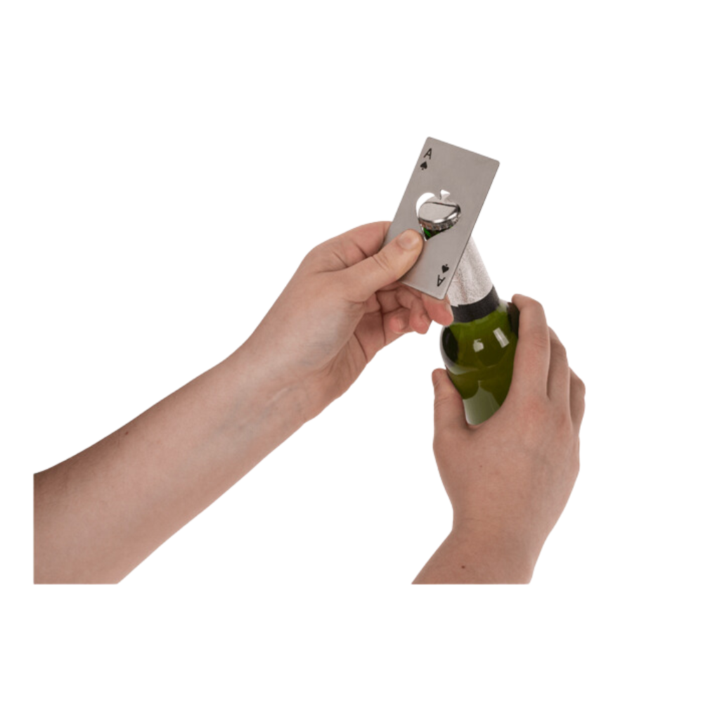 Kaart Flesopener - metaal