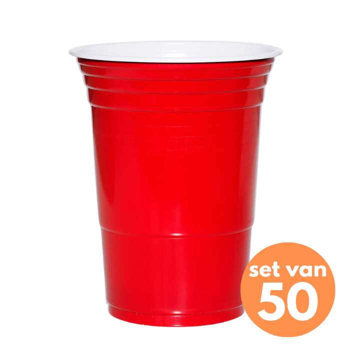 American Red Cups: 50 stuks (475ml.)