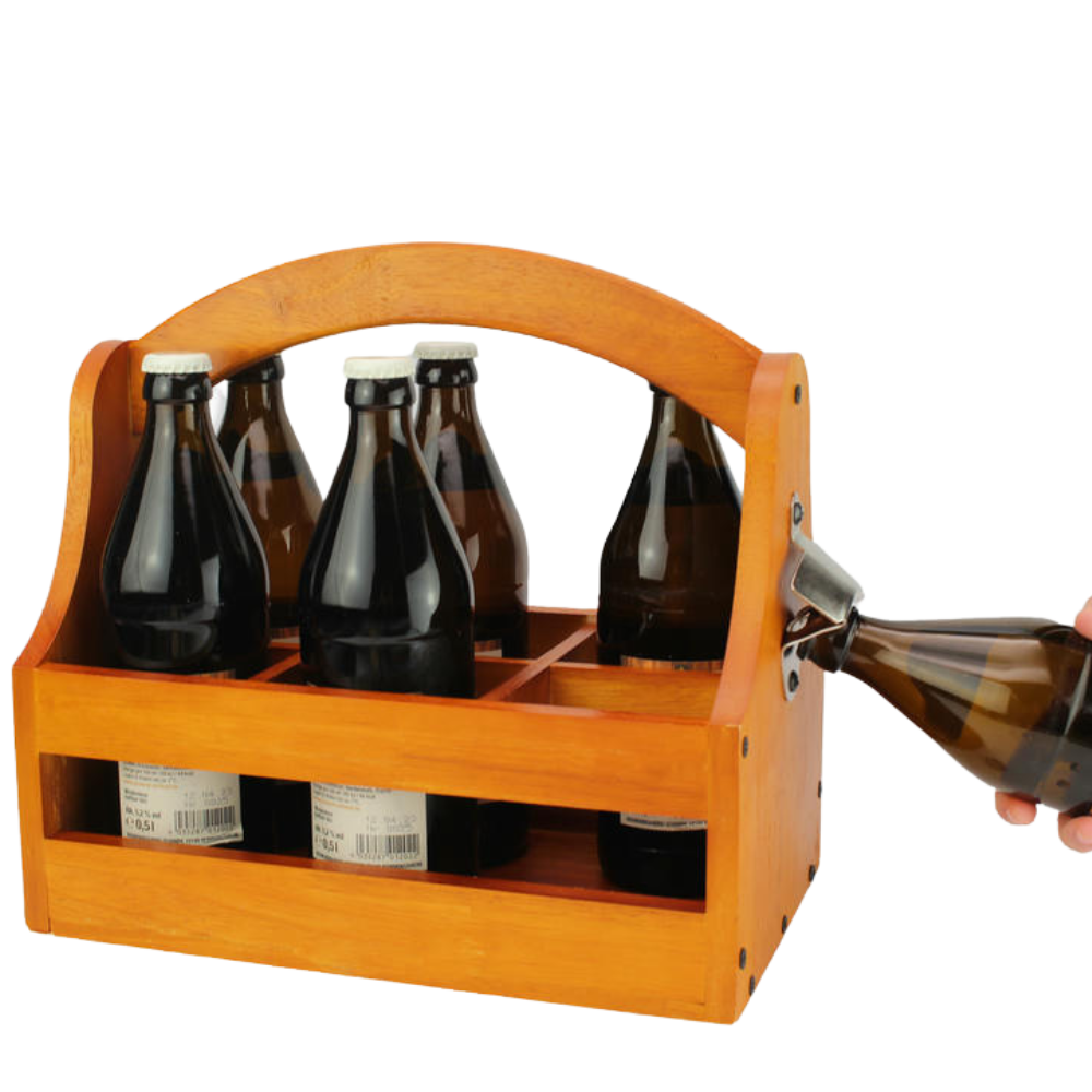 Craft Pack - 6 pack krat bier. Geschikt voor 0,33L - 0,5L flessen - met opener