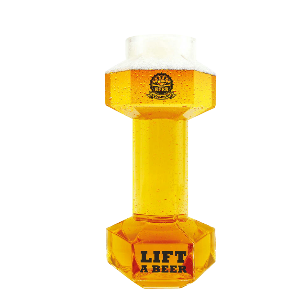 Dumbbell bierglas