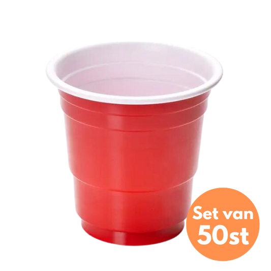 Mini Red Shot Cups - 50 st.
