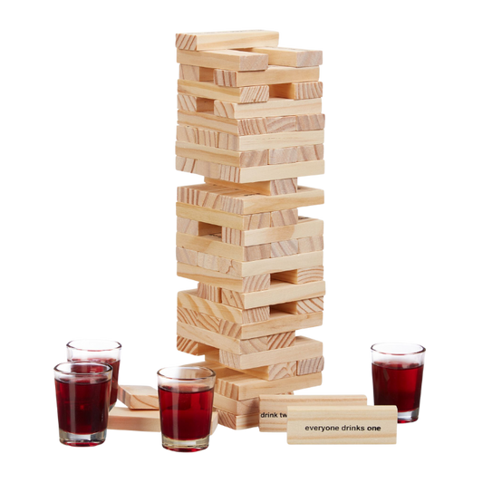 Drunken Tower Jenga Drankspel