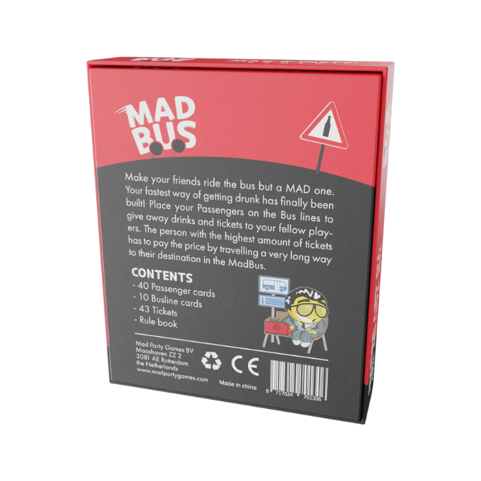 MadBus - Fun Party Drinking Card Game