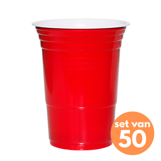 American Red Cups: 50 stuks (475ml.)